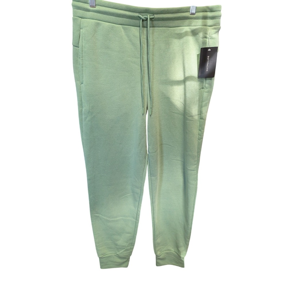 Bottomline Mens XXL Mint Green Mineral Wash Fleece Jogger Sweatpants Relaxed Fit